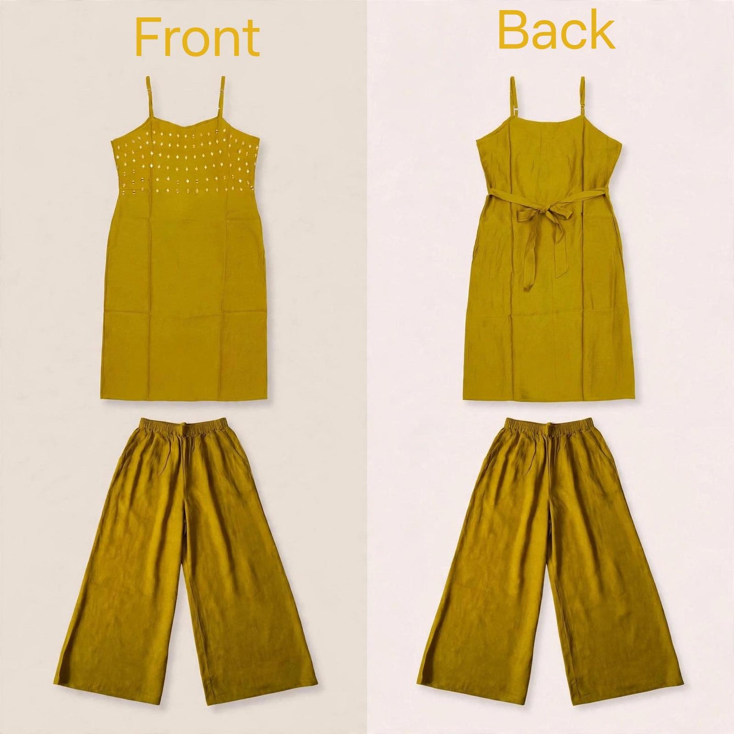 Sleeveless palazzo style co-ord set