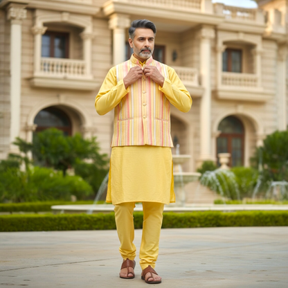 Men’s kurta and Nehru jacket set