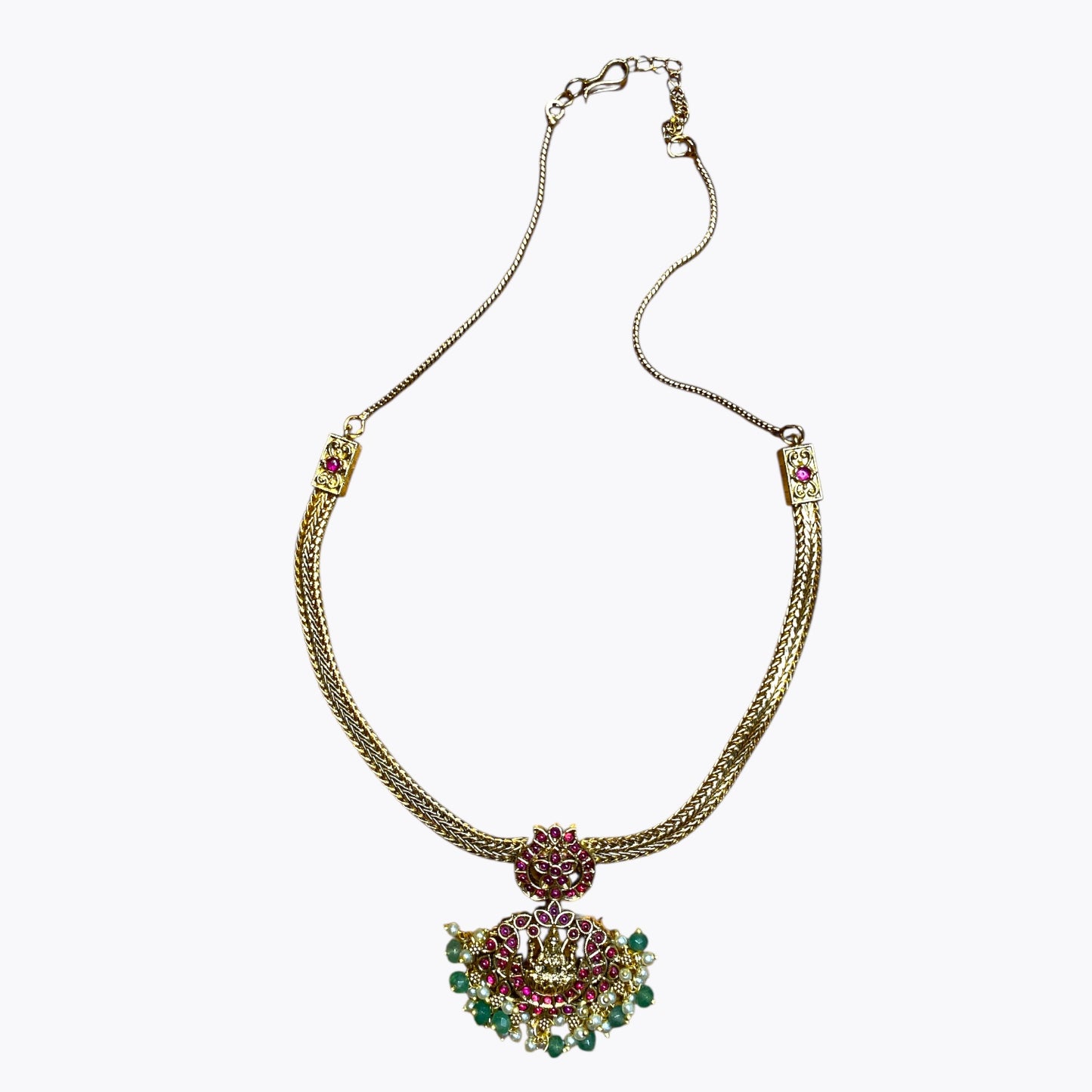 Goddess Laxmi temple necklace with earrings