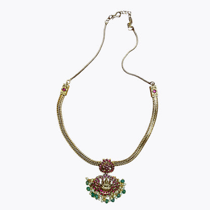 Goddess Laxmi temple necklace with earrings