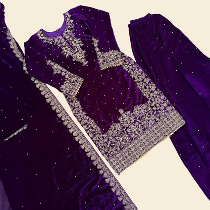 Heavy work sharara set