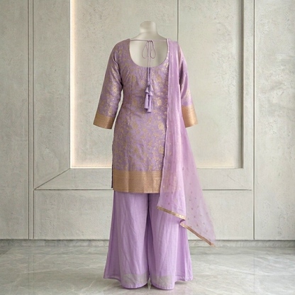 Plus size jaipuri palazzo suit set